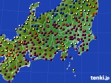 2020年04月10日の関東・甲信地方のアメダス(日照時間)