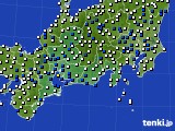 東海地方のアメダス実況(風向・風速)(2020年04月10日)