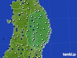 岩手県のアメダス実況(風向・風速)(2020年04月10日)