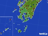 2020年04月11日の鹿児島県のアメダス(日照時間)