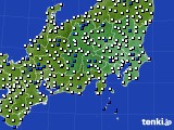 関東・甲信地方のアメダス実況(風向・風速)(2020年04月11日)