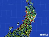 東北地方のアメダス実況(日照時間)(2020年04月12日)