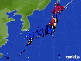 2020年04月12日のアメダス(日照時間)