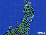 2020年04月13日の東北地方のアメダス(日照時間)