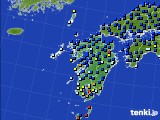 九州地方のアメダス実況(日照時間)(2020年04月13日)