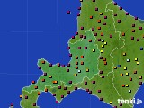 2020年04月13日の道央のアメダス(日照時間)