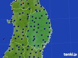 2020年04月13日の岩手県のアメダス(日照時間)