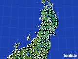 東北地方のアメダス実況(気温)(2020年04月13日)