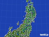 2020年04月13日の東北地方のアメダス(気温)