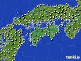 2020年04月13日の四国地方のアメダス(気温)