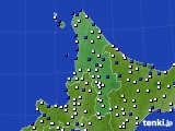 道北のアメダス実況(風向・風速)(2020年04月13日)