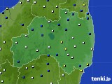 福島県のアメダス実況(風向・風速)(2020年04月13日)