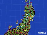 2020年04月14日の東北地方のアメダス(日照時間)