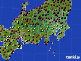 2020年04月15日の関東・甲信地方のアメダス(日照時間)