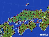 中国地方のアメダス実況(日照時間)(2020年04月15日)