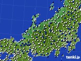 北陸地方のアメダス実況(風向・風速)(2020年04月16日)