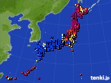 アメダス実況(日照時間)(2020年04月17日)