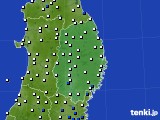 岩手県のアメダス実況(風向・風速)(2020年04月17日)