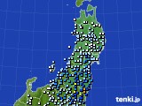 東北地方のアメダス実況(降水量)(2020年04月18日)