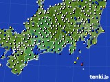 東海地方のアメダス実況(風向・風速)(2020年04月18日)
