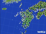 2020年04月18日の九州地方のアメダス(風向・風速)