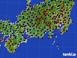 2020年04月19日の東海地方のアメダス(日照時間)