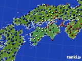 四国地方のアメダス実況(日照時間)(2020年04月19日)