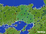 2020年04月19日の兵庫県のアメダス(日照時間)