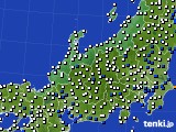 北陸地方のアメダス実況(風向・風速)(2020年04月19日)