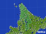 道北のアメダス実況(風向・風速)(2020年04月19日)