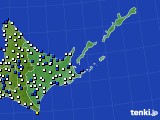 道東のアメダス実況(風向・風速)(2020年04月19日)