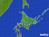 北海道地方のアメダス実況(降水量)(2020年04月20日)