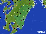 2020年04月20日の宮崎県のアメダス(日照時間)