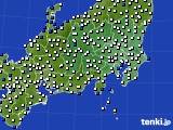 関東・甲信地方のアメダス実況(風向・風速)(2020年04月20日)