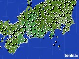 東海地方のアメダス実況(風向・風速)(2020年04月20日)