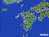 2020年04月20日の九州地方のアメダス(風向・風速)