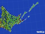 道東のアメダス実況(日照時間)(2020年04月21日)