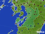 熊本県のアメダス実況(日照時間)(2020年04月21日)