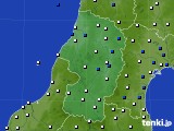 山形県のアメダス実況(風向・風速)(2020年04月21日)