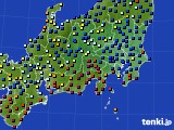 関東・甲信地方のアメダス実況(日照時間)(2020年04月22日)