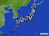 2020年04月22日のアメダス(風向・風速)