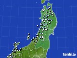 東北地方のアメダス実況(降水量)(2020年04月23日)