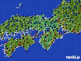 2020年04月23日の近畿地方のアメダス(日照時間)
