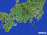 東海地方のアメダス実況(風向・風速)(2020年04月23日)