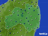 福島県のアメダス実況(風向・風速)(2020年04月23日)