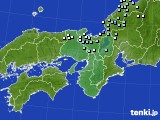 近畿地方のアメダス実況(降水量)(2020年04月24日)