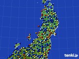 2020年04月24日の東北地方のアメダス(日照時間)