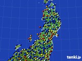 東北地方のアメダス実況(日照時間)(2020年04月24日)