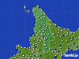 2020年04月24日の道北のアメダス(風向・風速)