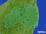 福島県のアメダス実況(風向・風速)(2020年04月25日)